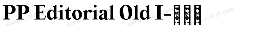 PP Editorial Old I字体转换